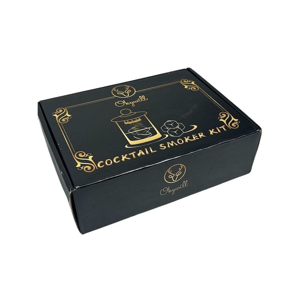 Okywill Cocktail Smoker‎ Kit with 4 Wood Chip Flavors & Instructions